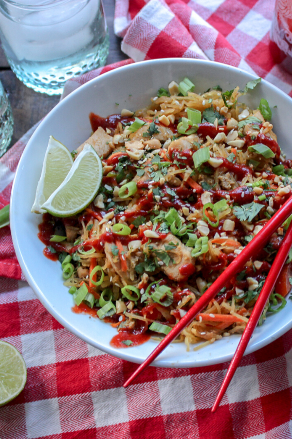 Low Carb Spaghetti Squash Pad Thai