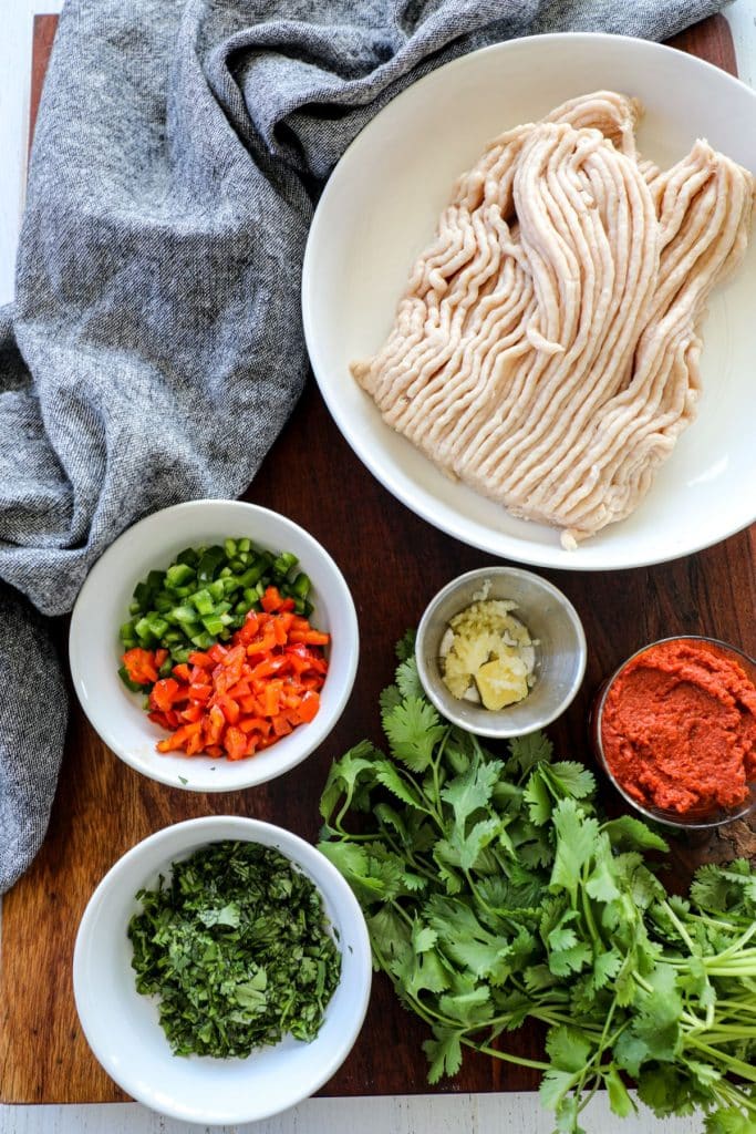 Thai chicken meatball ingredients