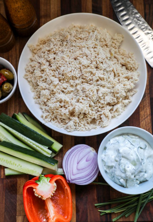 Easy Low Carb Greek Chicken Salad