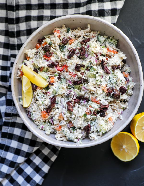 Easy Low Carb Greek Chicken Salad