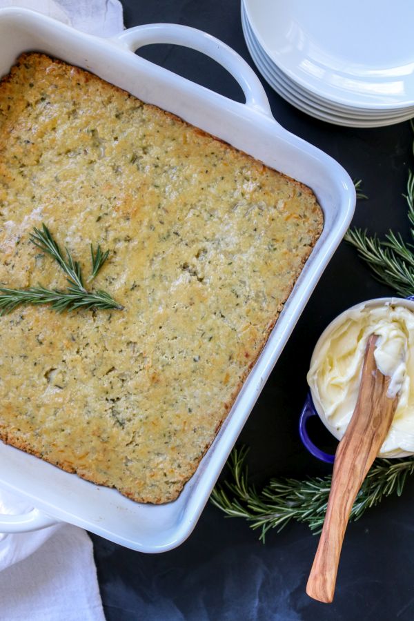 Herb keto cornbread