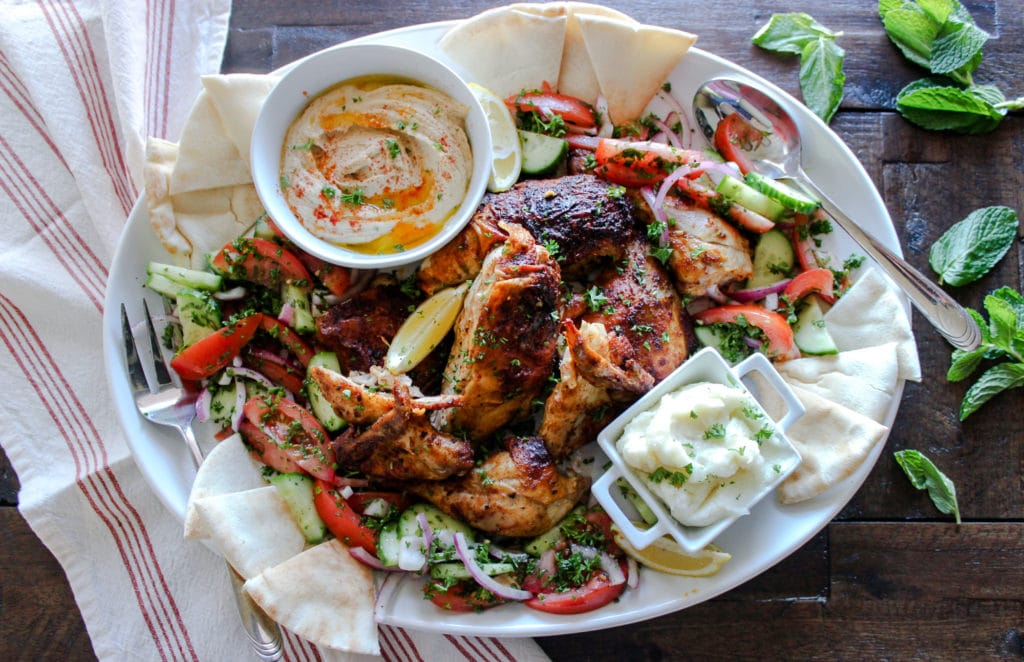 Whole Roasted Chicken Shawarma