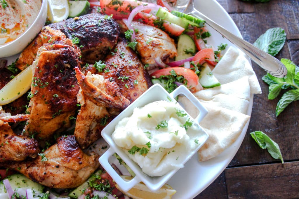 Whole Roasted Chicken Shawarma