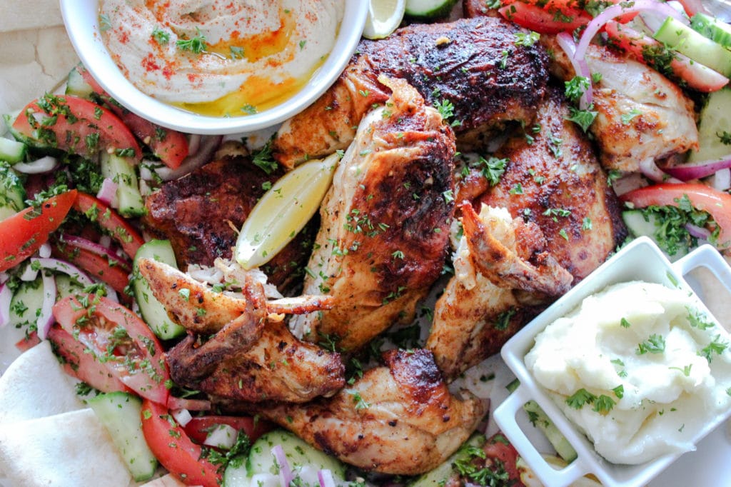 Whole Roasted Chicken Shawarma