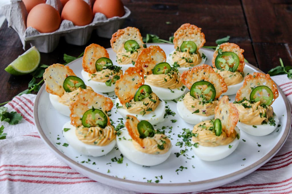 Spicy Chipotle & Jalapeno Deviled Eggs