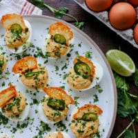 Spicy Chipotle & Jalapeno Deviled Eggs
