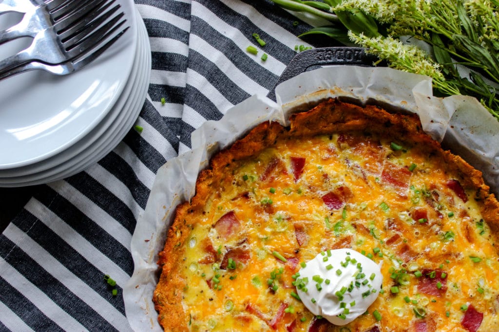 Cauliflower "Hash Brown" Breakfast Casserole