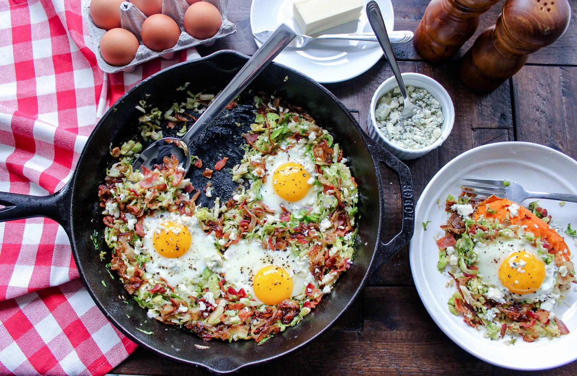 Brussels Sprout Hash - Bonappeteach