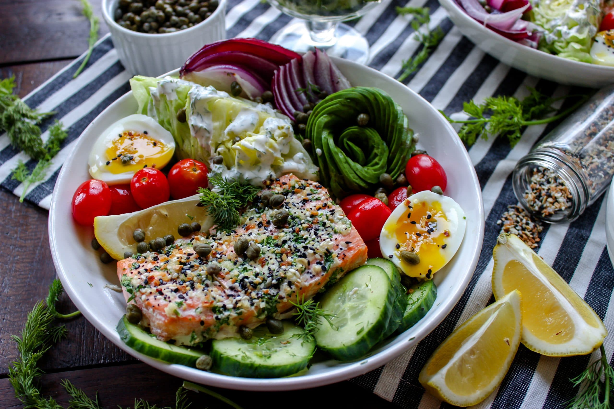 Everything But The Bagel Salmon Bowls