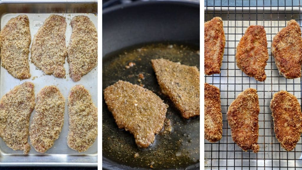 how to pan fry low carb schnitzel