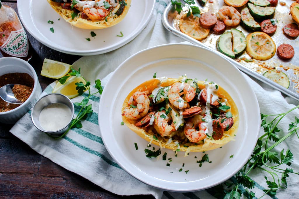 Low Carb Sheet Pan Shrimp Boil