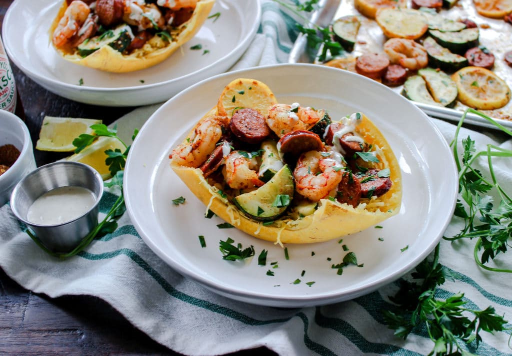 Low Carb Sheet Pan Shrimp Boil