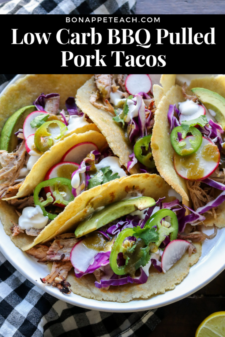 Low Carb BBQ Pulled Pork Tacos