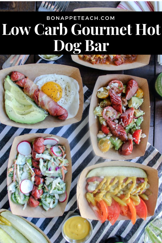 Low Carb Gourmet Hot Dog Bar