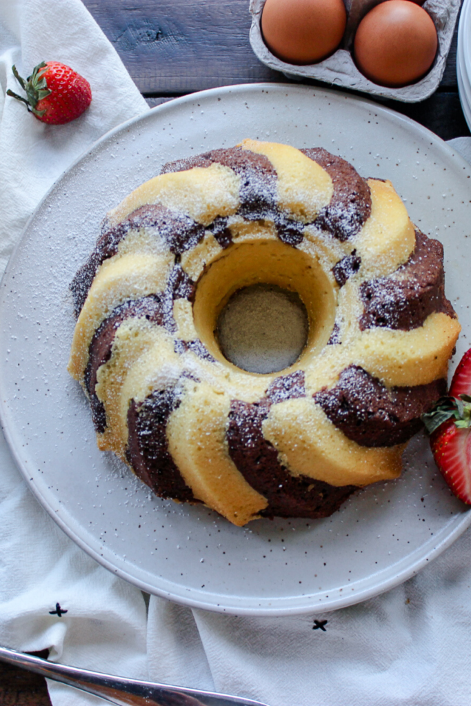 Keto Marble Pound Cake