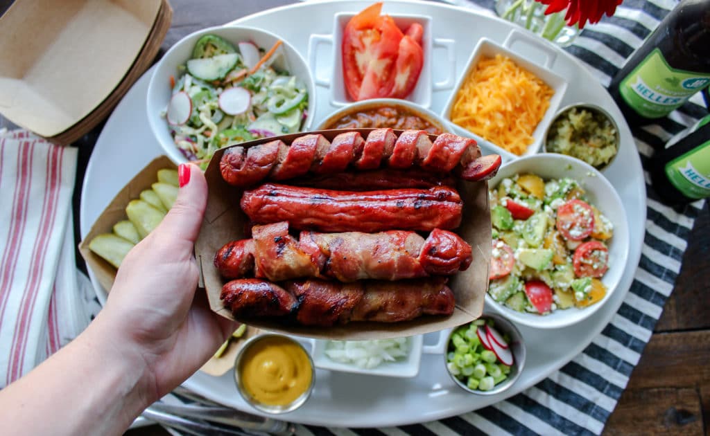 Low Carb Gourmet Hot Dog Bar