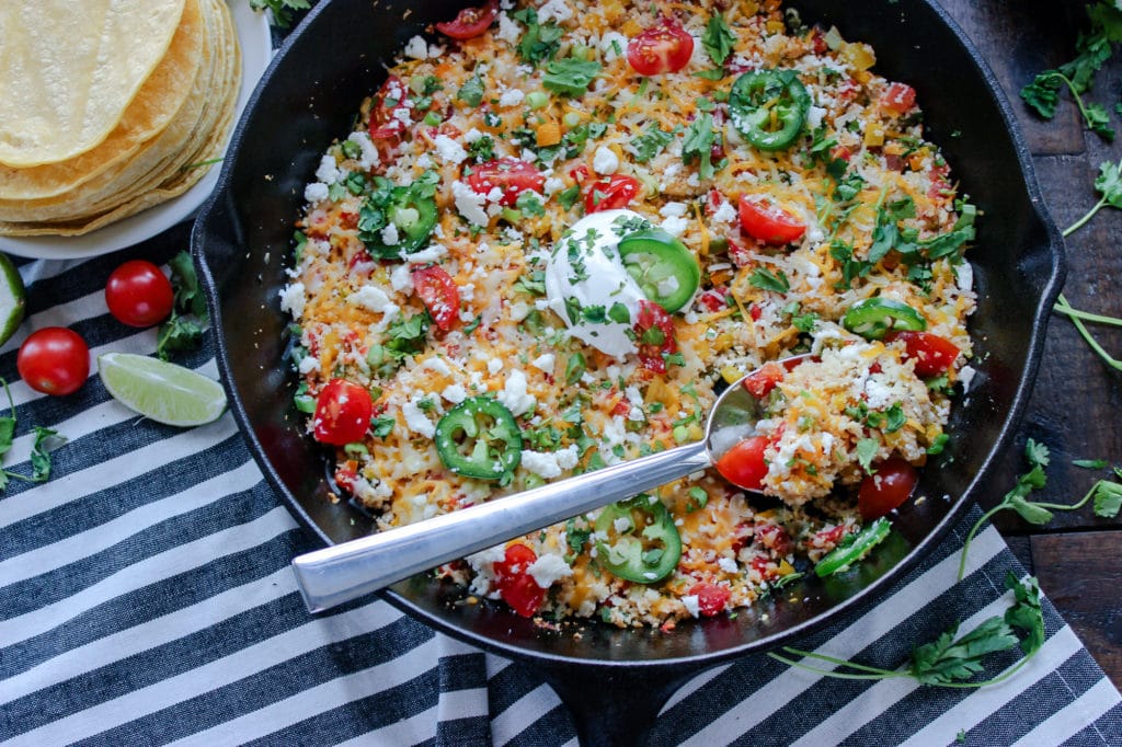 Keto Cheesy Mexican Cauliflower Rice