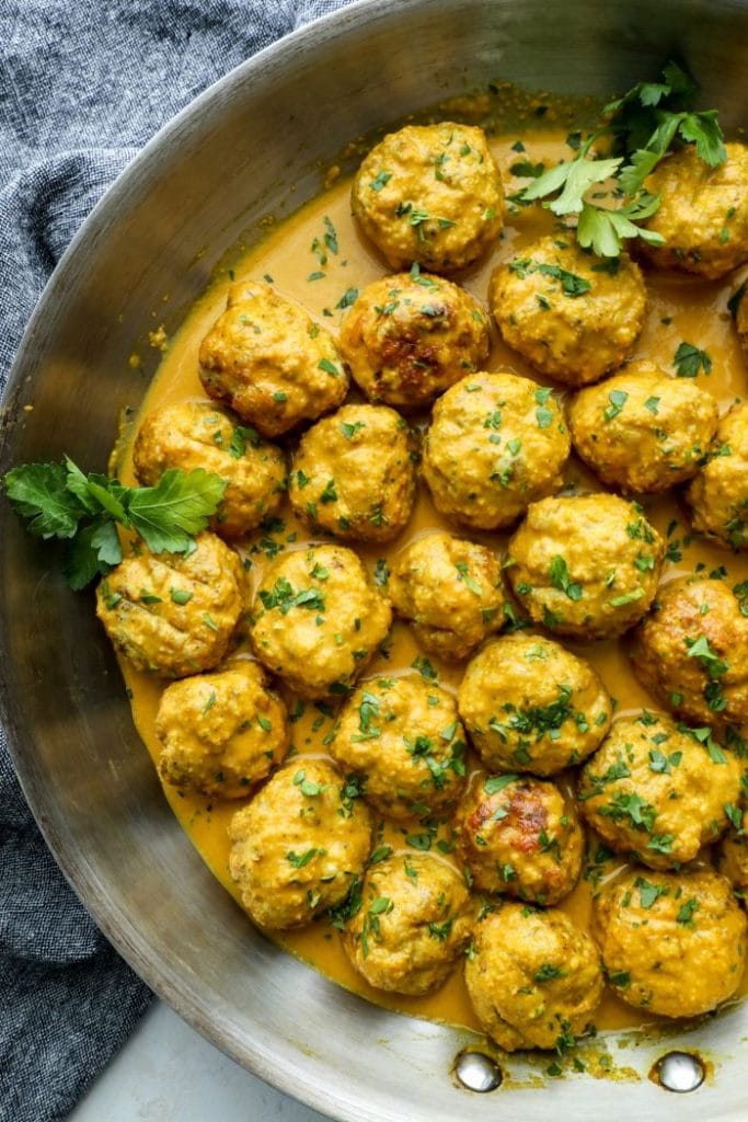 Low Carb Butter Chicken Meatballs