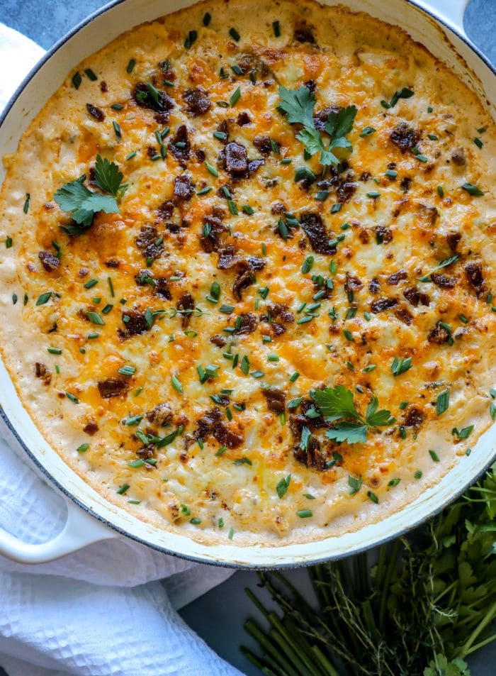 Smoked Bacon Cauliflower Mac and Cheese