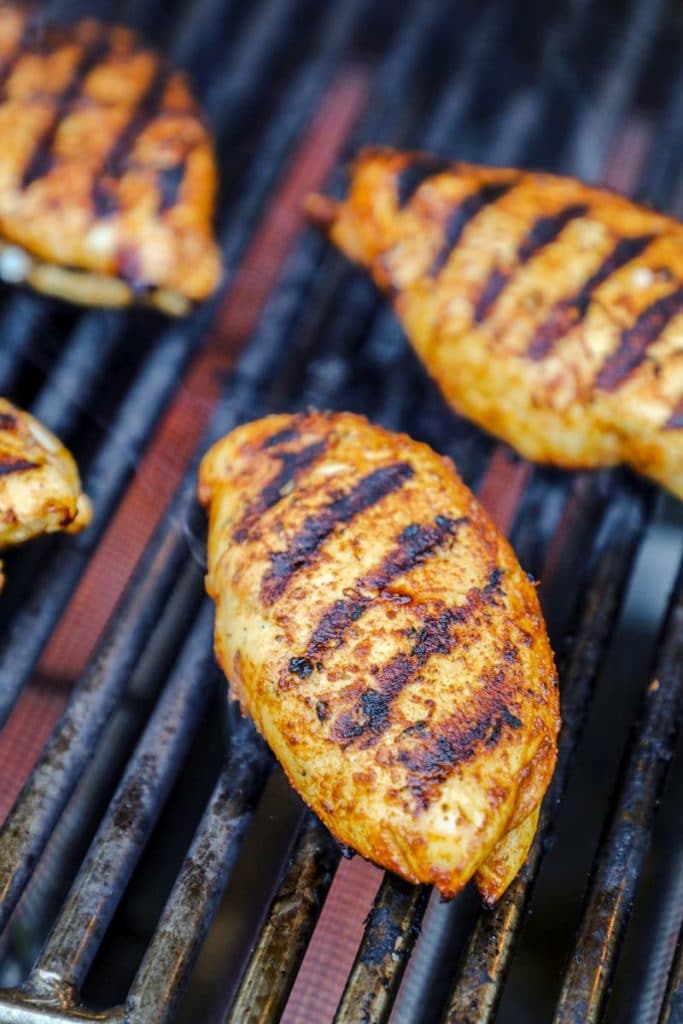 Southwest chicken on the grill