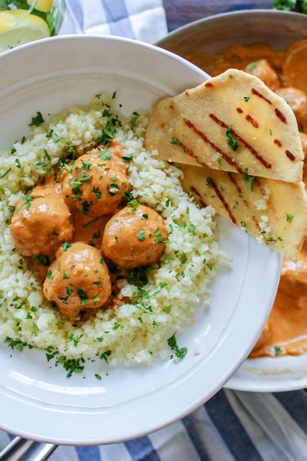 Low Carb Butter Chicken Meatballs