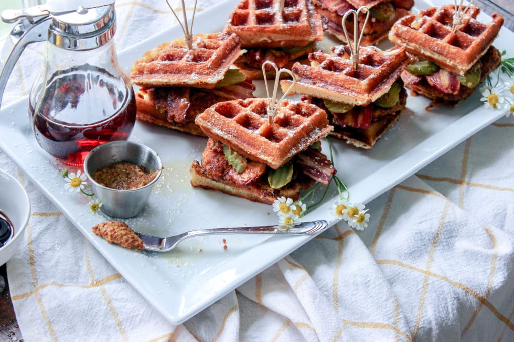 Low Carb Chicken And Waffle Bites