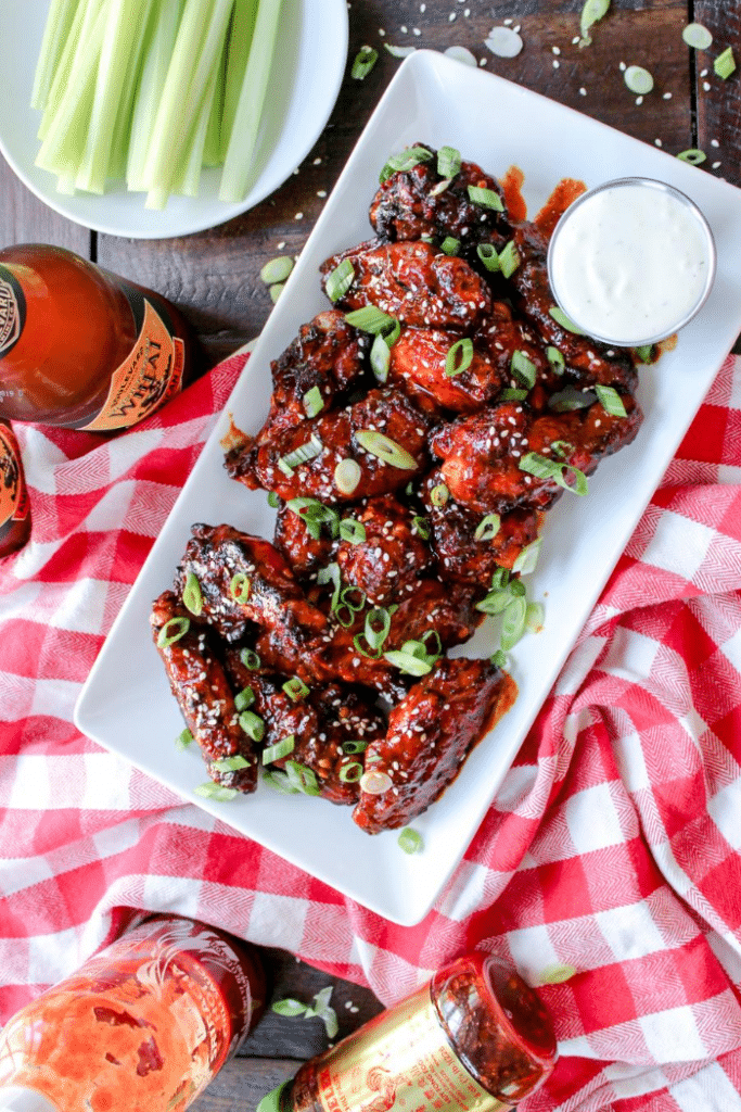 Grilled Firecracker Hot Wings