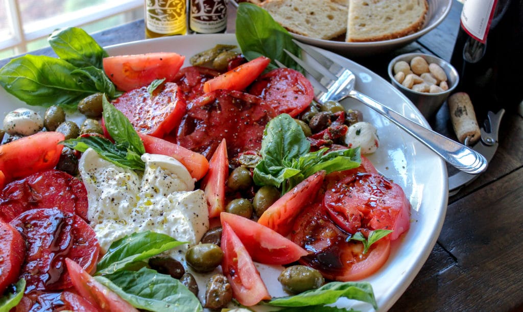 Heirloom Tomato and Burrata Salad 