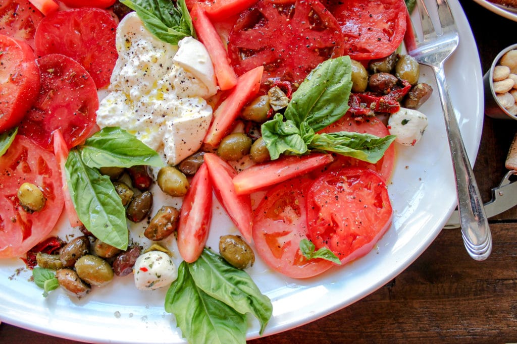 Heirloom Tomato and Burrata Salad 