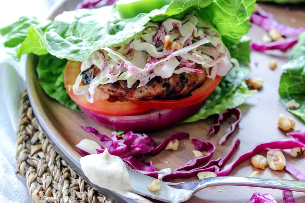 Lettuce Wrapped Jerk Chicken Burgers Bonappeteach