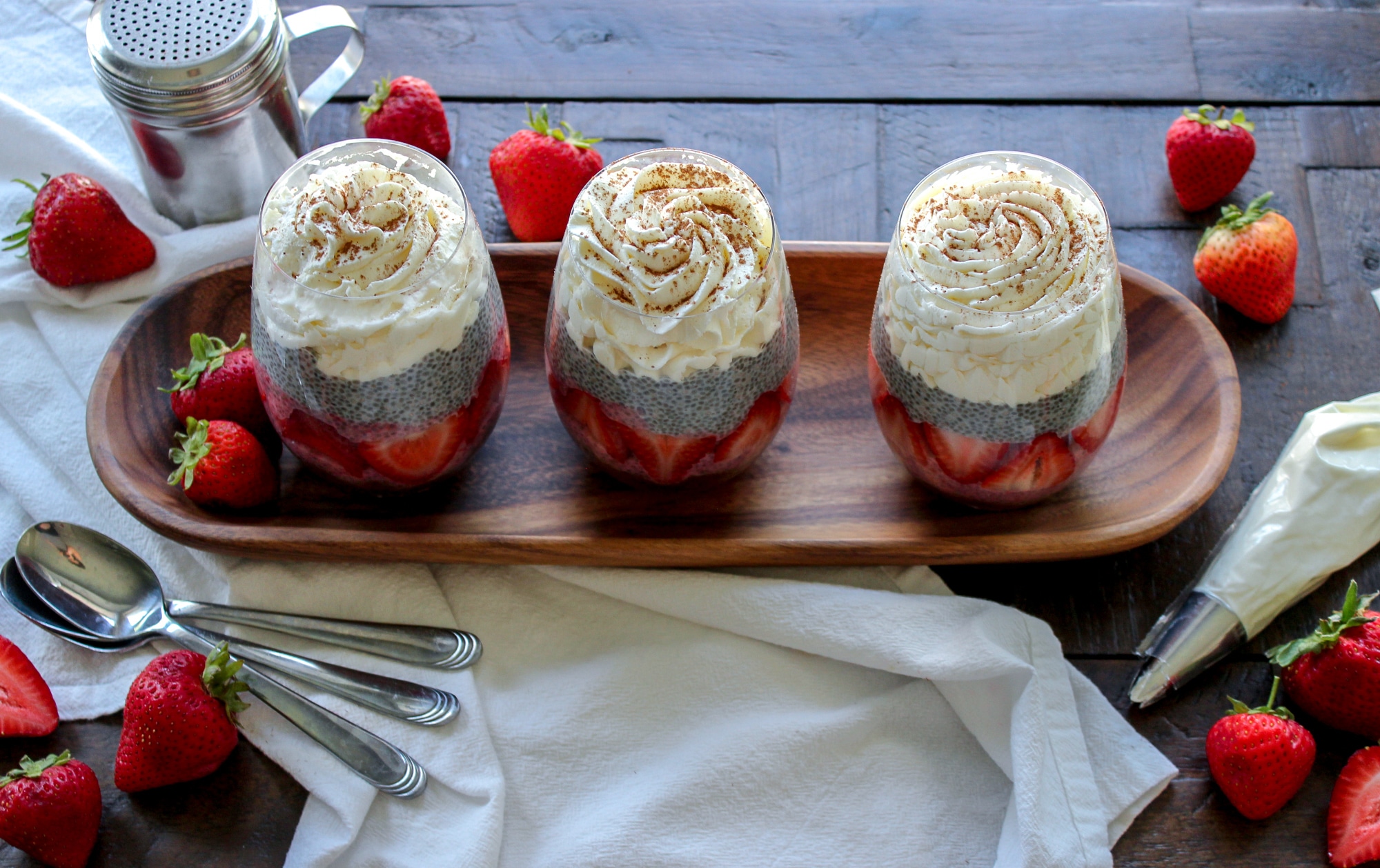 Neapolitan Chia Pudding