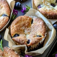 Easy Almond Flour Keto Blueberry Muffins