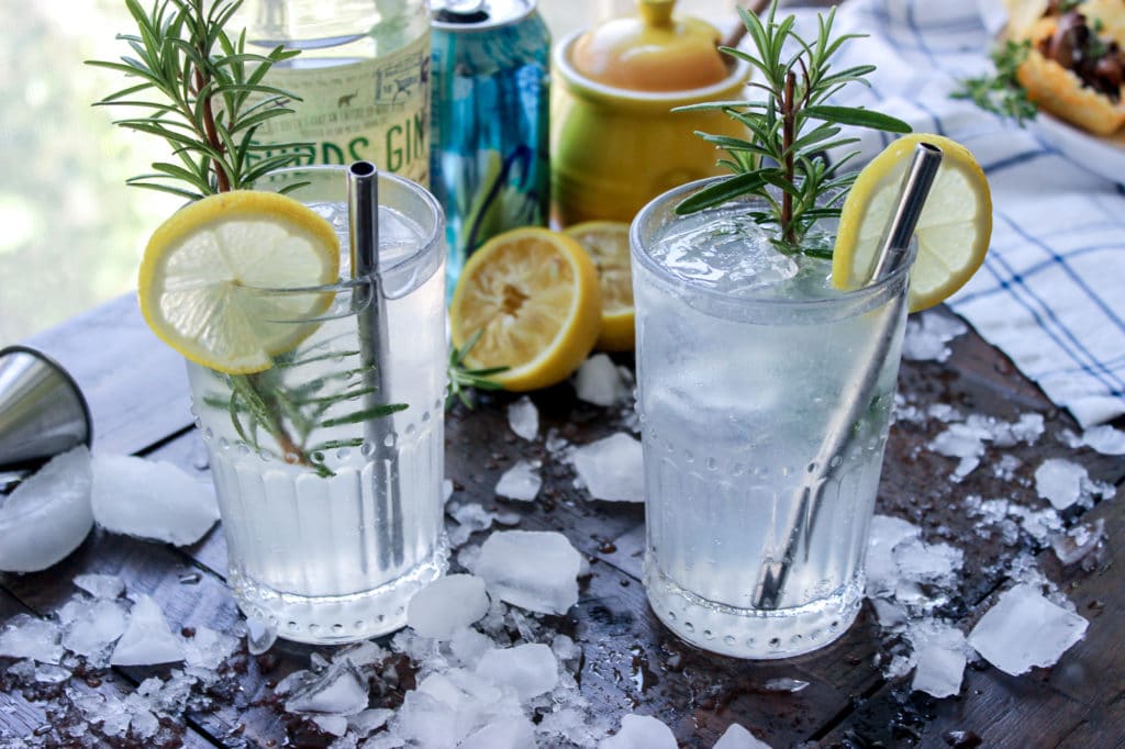 Lemon Rosemary Gin Rickey