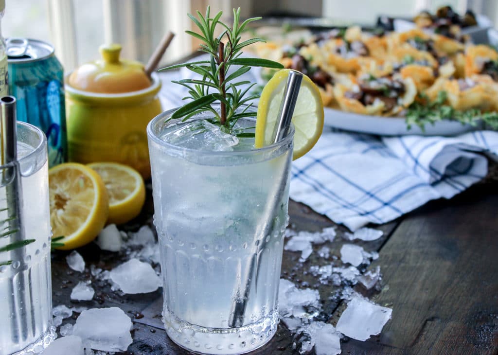 Lemon Rosemary Gin Rickey