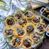 Cheese and Mushroom Tarts