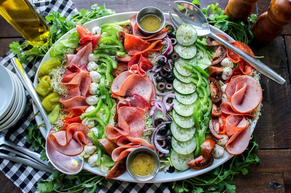 Deconstructed Keto Italian Sub Salad 