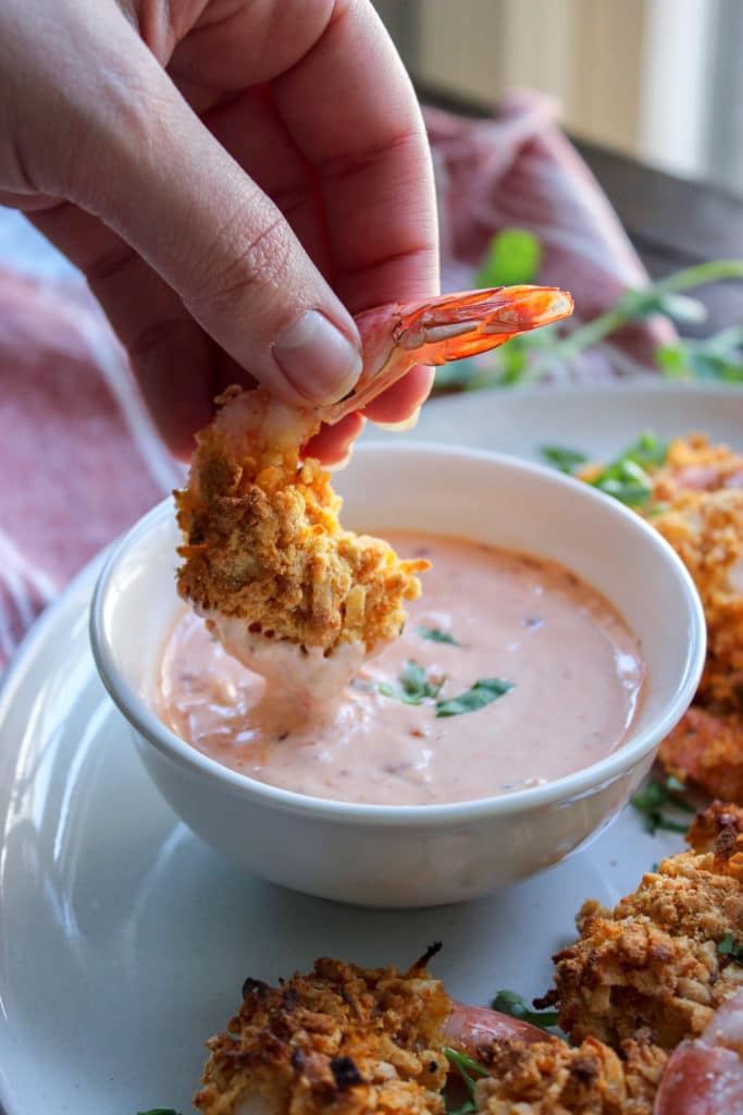 Easy Baked Cashew and Coconut Shrimp