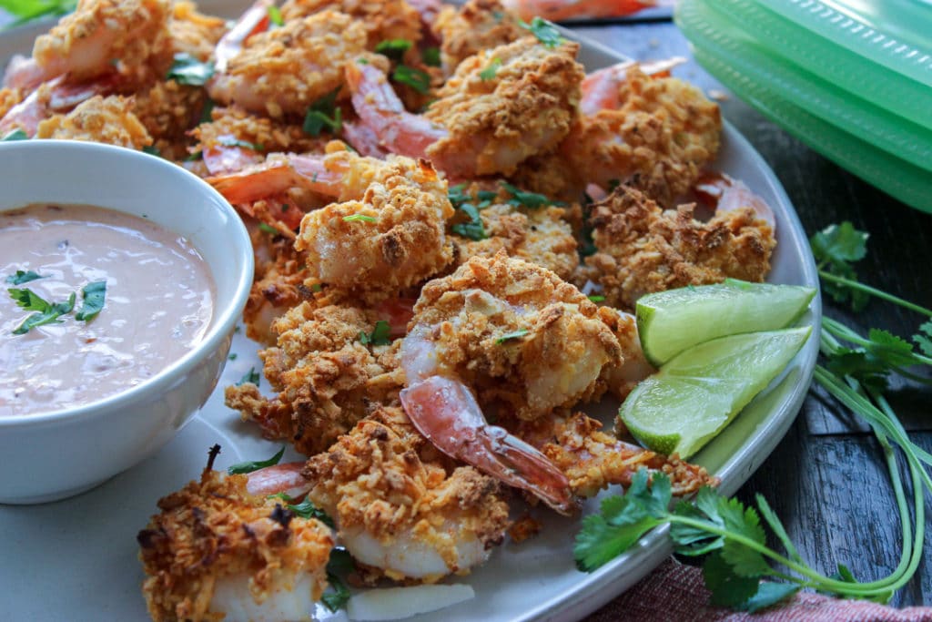 Easy Baked Cashew and Coconut Shrimp