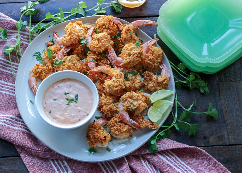 Easy Baked Cashew and Coconut Shrimp