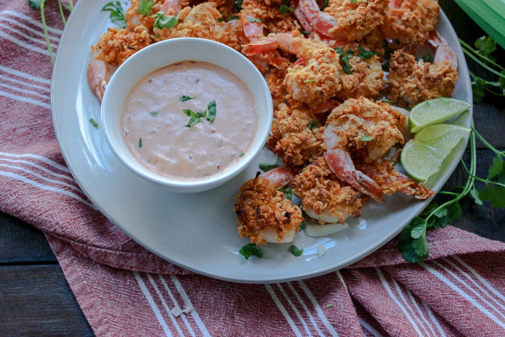 Easy Baked Cashew and Coconut Shrimp