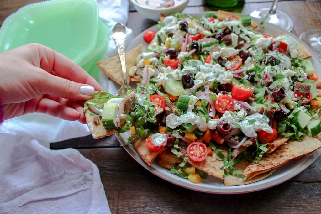 Low Carb Greek Nachos