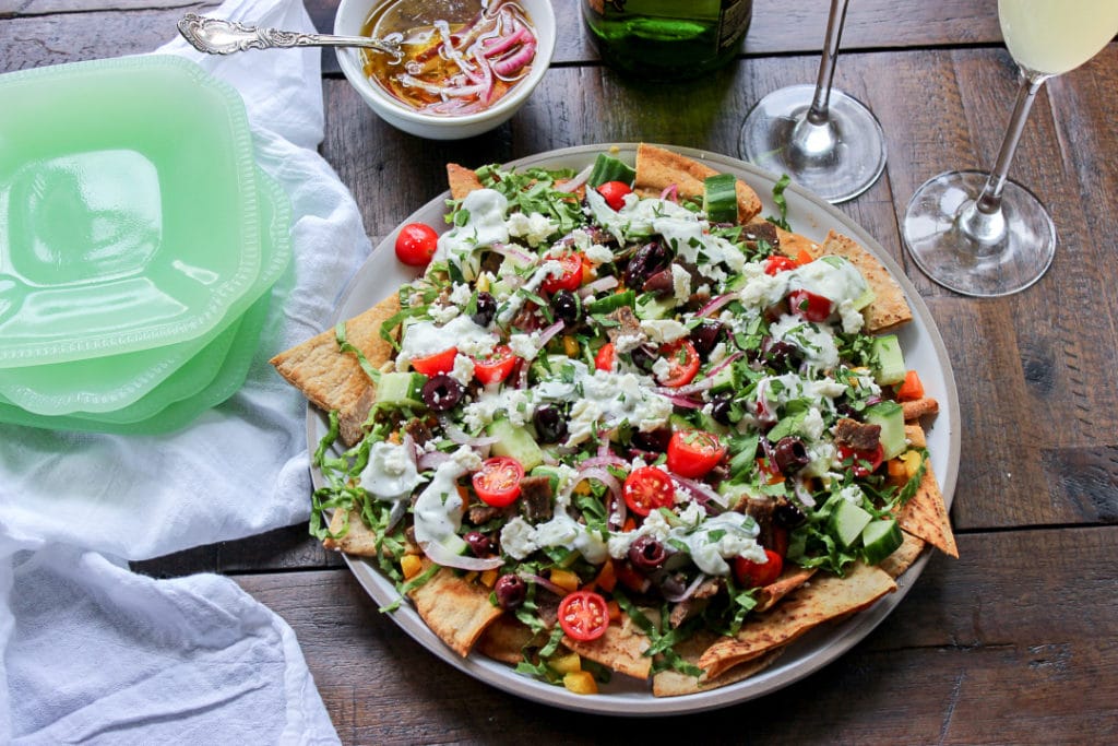 Low Carb Greek Nachos