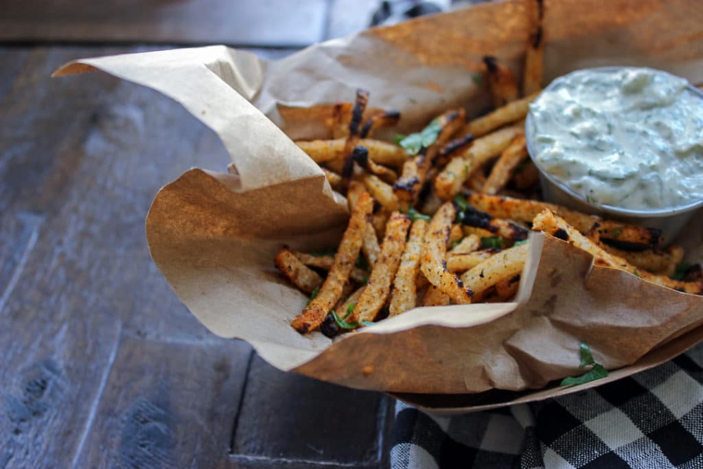 Crispy Low Carb Jicama Fries Bonappeteach