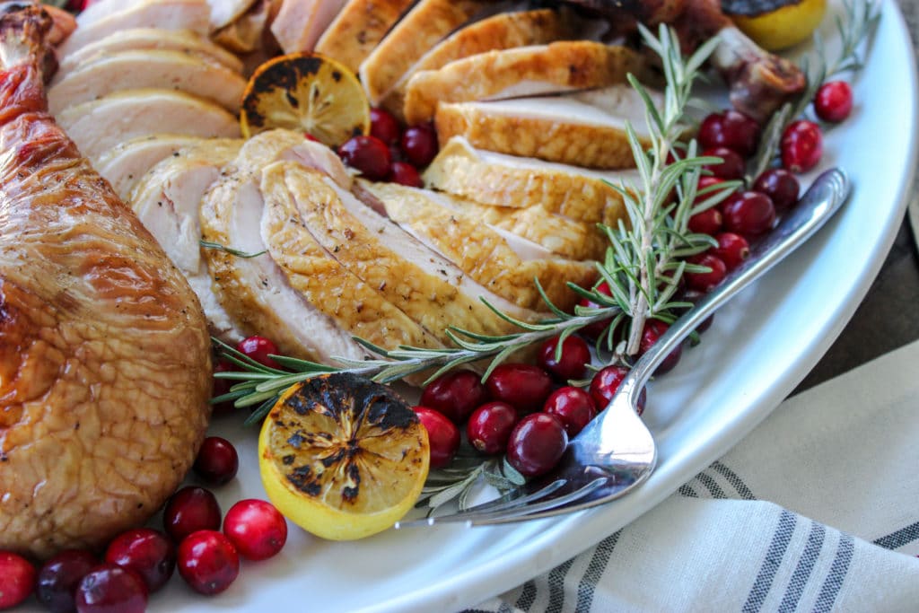 Smoked Spatchock Turkey in Champagne Brine