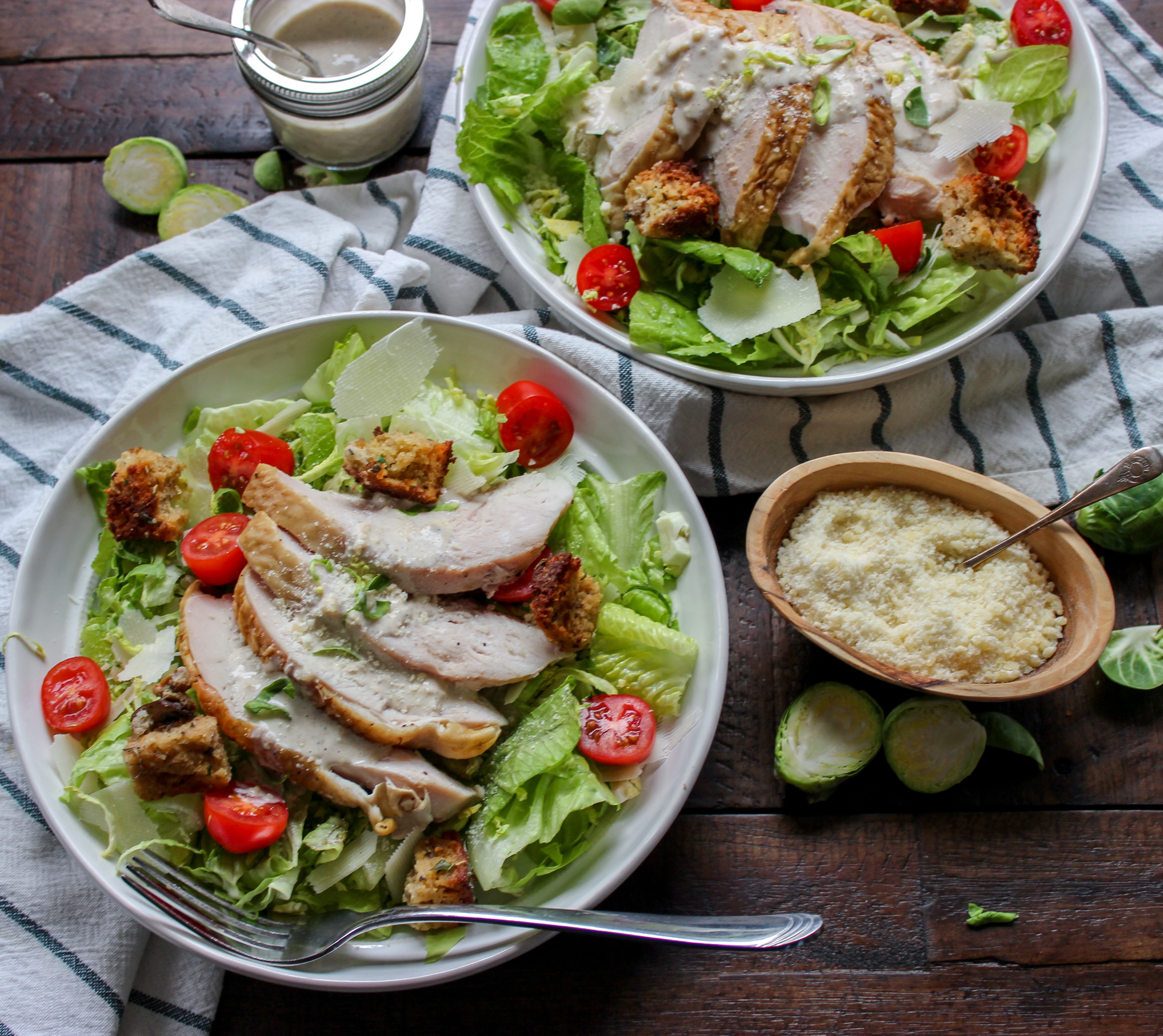 Thanksgiving Turkey Caesar Salad