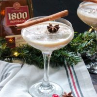 Smoked Horchata Eggnog Cocktail