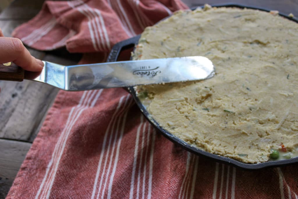 Keto Cornbread Chicken Pot Pie