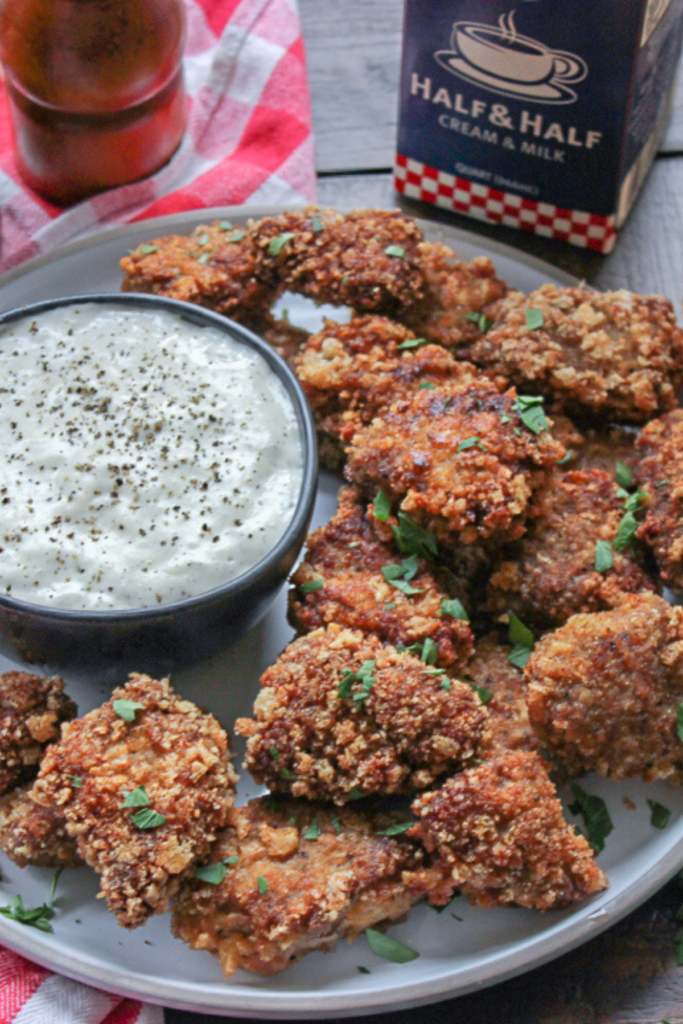 Keto Chicken Fried Steak Nuggets