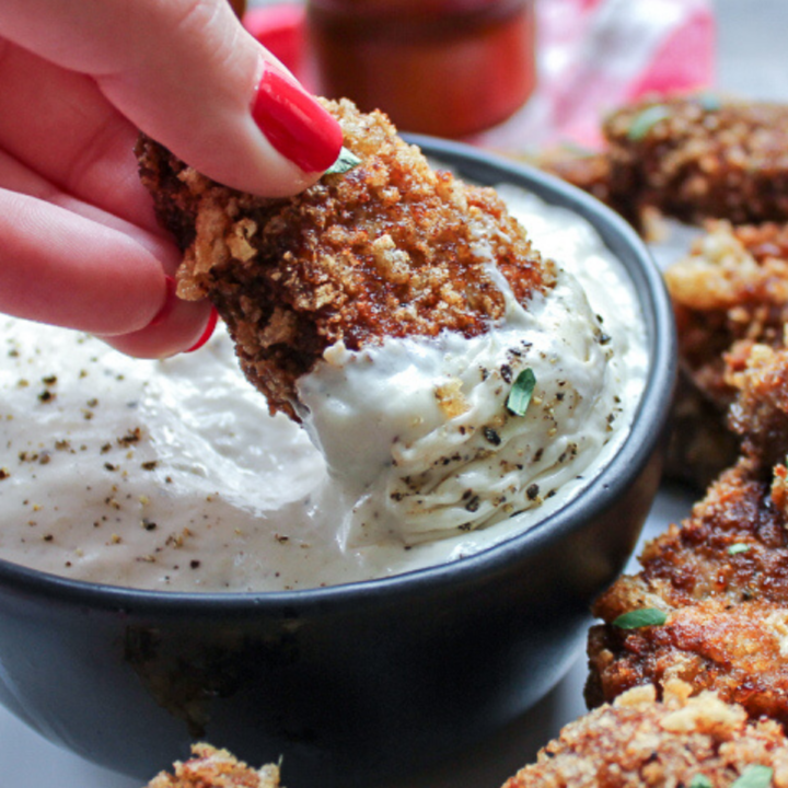 Keto Chicken Fried Steak Nuggets with Gravy Bonappeteach