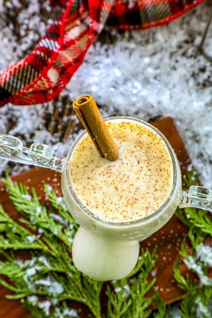 Smoked Horchata Eggnog Cocktail